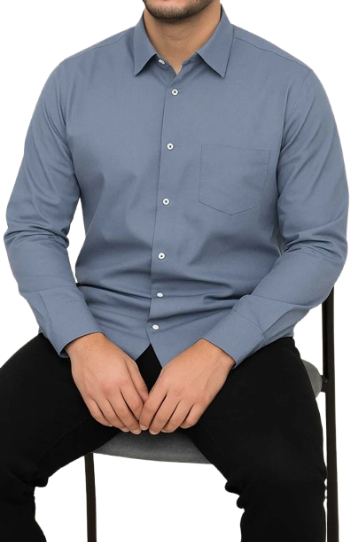 Hawthrone Wear Men's Classic Fit Semi-Formal Shirt